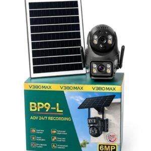 V380 MAX BP9-L Solar PTZ Outdoor Security Camera with AOV 24/7 Recording