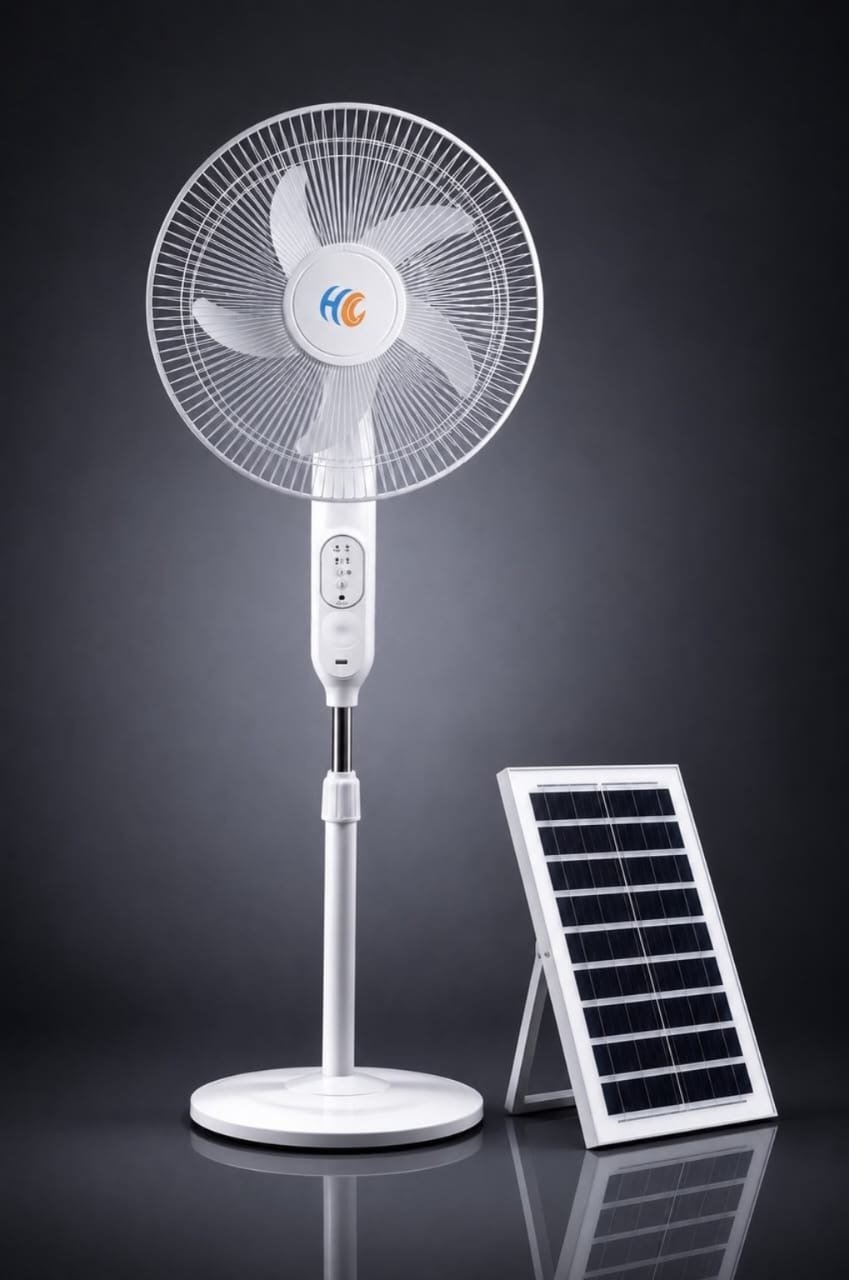 Solar Rechargeable Standing Fan
